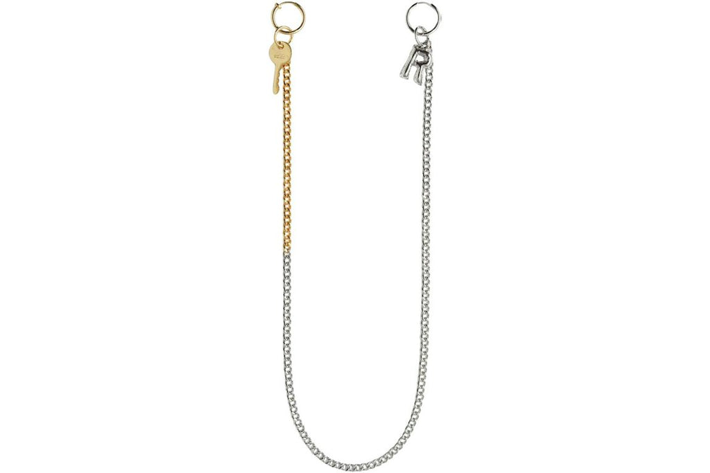 Rokh H&M Chain-Linked Hoop Earrings Silver-Coloured/Gold-Coloured